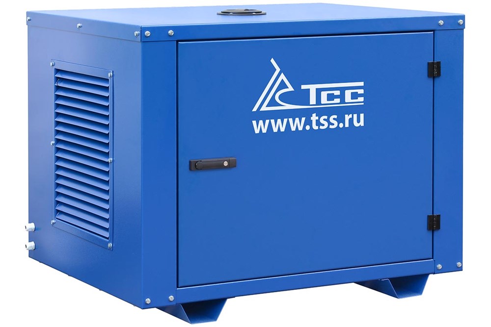 Фото 12 - Бензогенератор TSS SGG 6000EH3NA в кожухе.